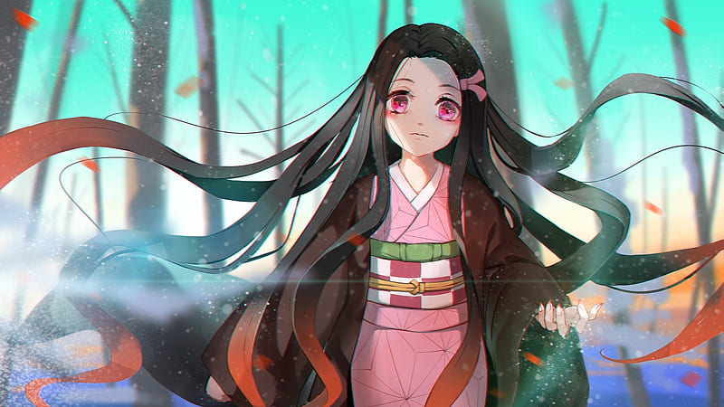Anything prompt: anime girl in a kimono outfit walking in - PromptHero