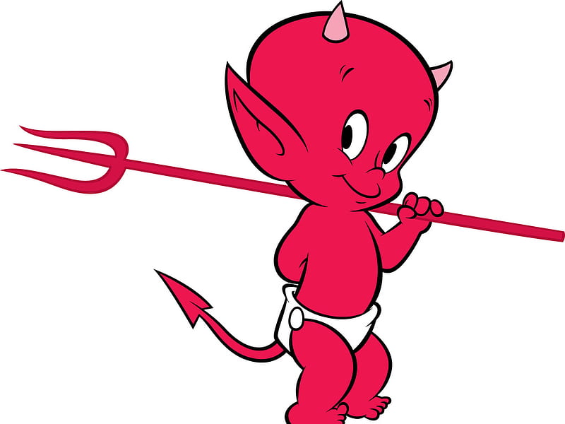 little red devil, red, boy, little, devil, HD wallpaper