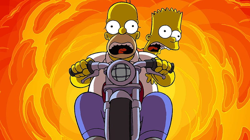 Homer Simpson and Bart Simpson, HD wallpaper