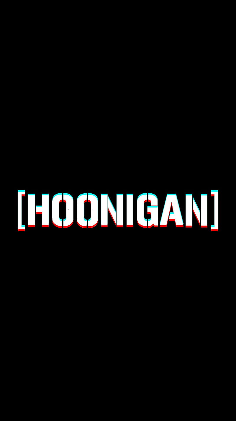 Hoonigan Glitch, black, ken block, HD phone wallpaper