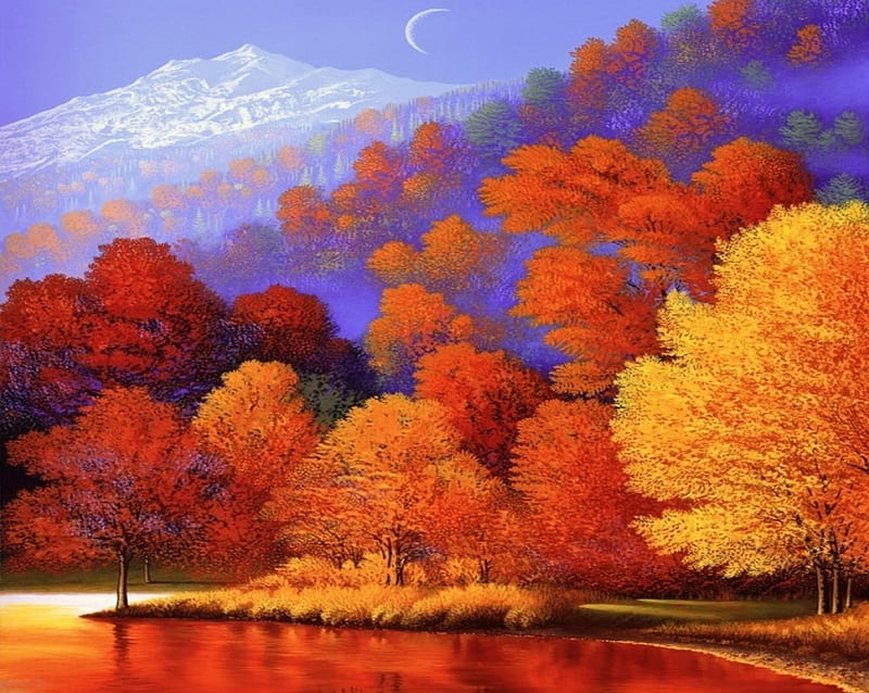 ★Autumn Orange★, fall, red, autumn, stunning, orange, attractions in ...