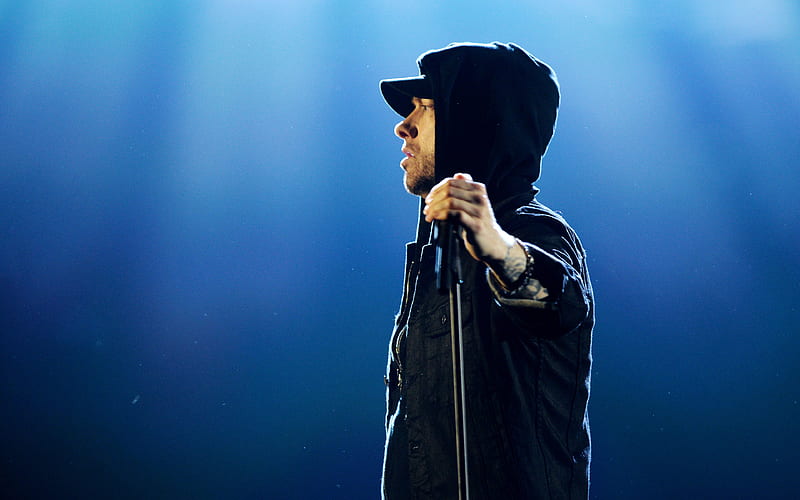 Eminem superstars, american singer, concert, Marshall Mathers, HD wallpaper