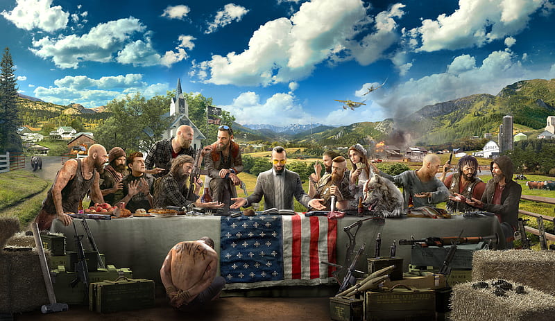 Far Cry 5, Montana, Far Cry, video game, game, Joseph Seed, gaming, Fictional, realistic, open world, USA, The Father, Ubisoft, FCV, America, Far Cry V, FC5, Hope County, roam, FC, Project At Edens Gate, US, HD wallpaper