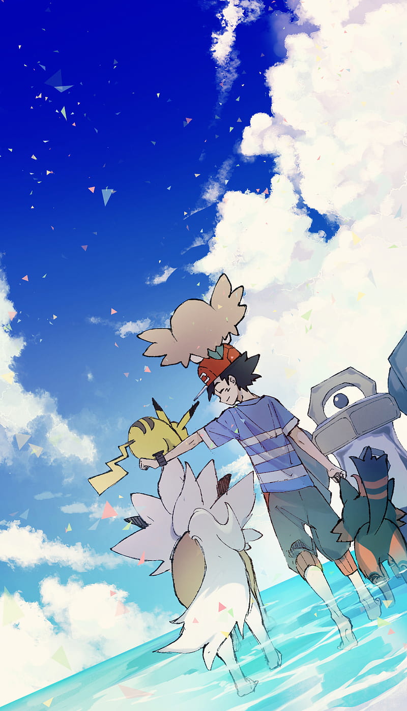 Pokemon Ash Alola, anime, HD phone wallpaper | Peakpx