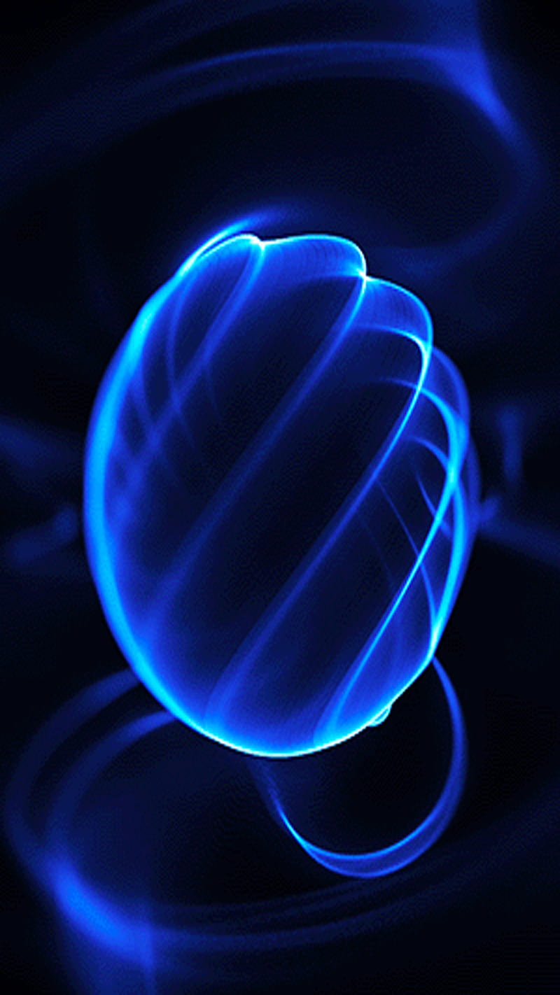 Glow, 3d, 929, abstract, blue, cool, new, orb, pretty, HD phone wallpaper