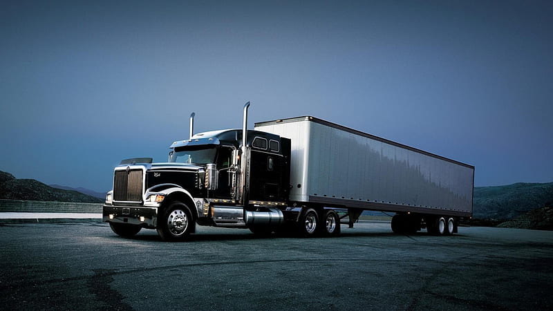 International, 9900, trailer, truck, big rig, semi, HD wallpaper