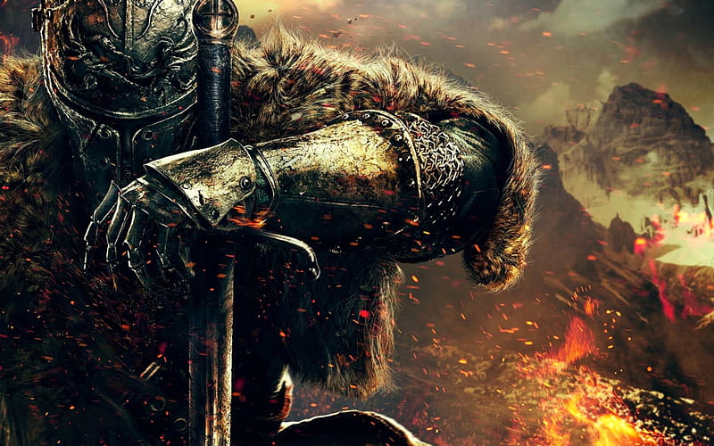 Wallpaper rpg, death, warrior, dark souls 2 for mobile and desktop