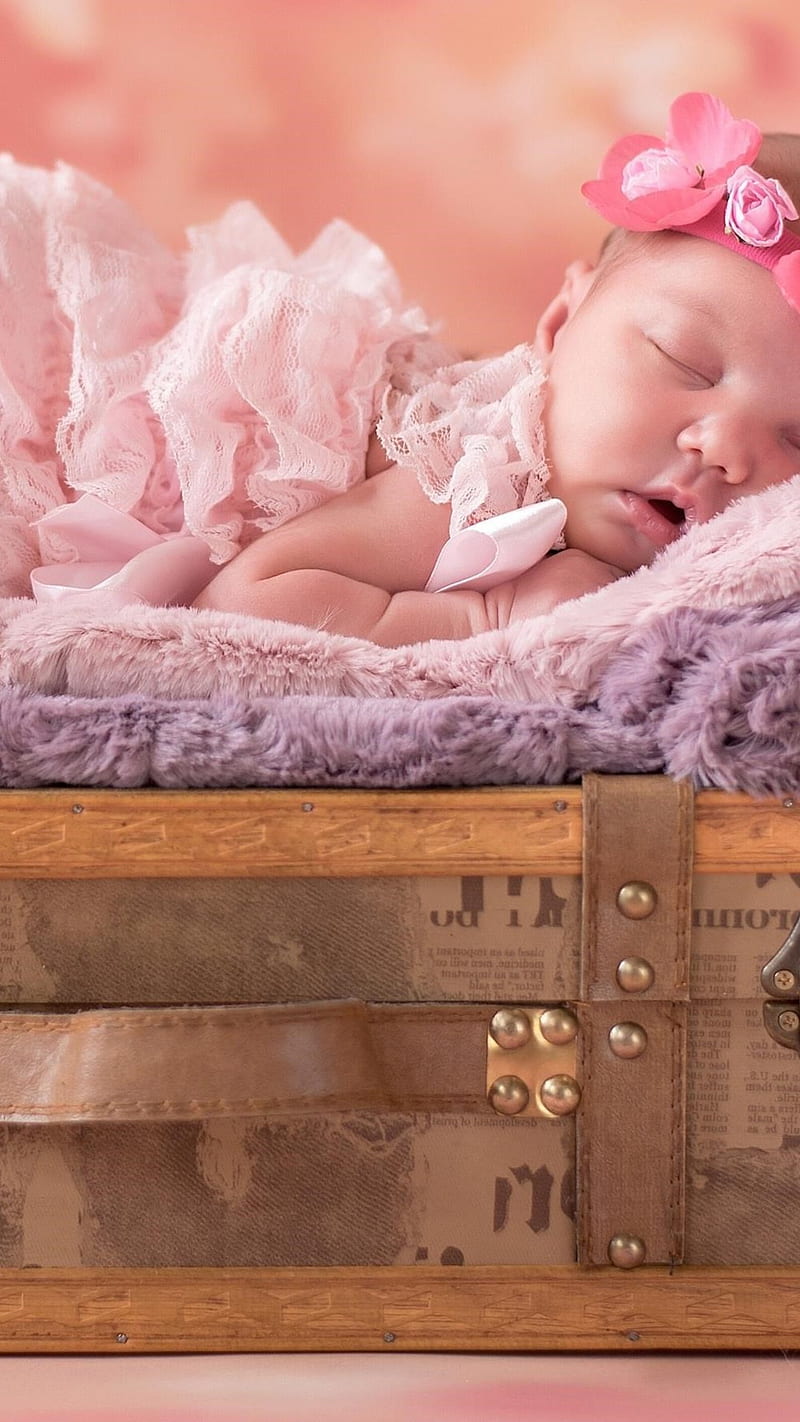 Cute Baby Sleeping , child, sleep, adorable, HD phone wallpaper