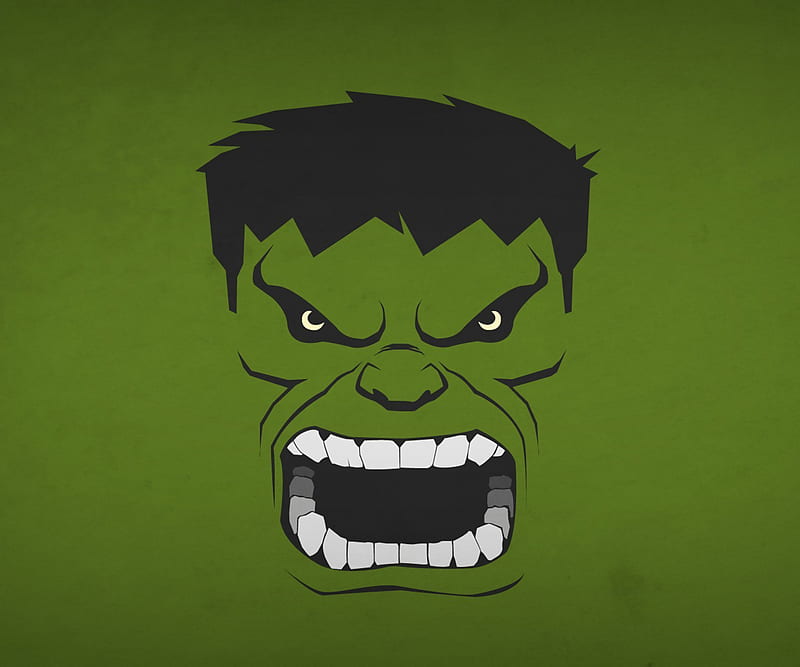 Hulk Minimalist, avengers, blo0p, bruce banner, marvel, the incredible hulk,  HD wallpaper | Peakpx