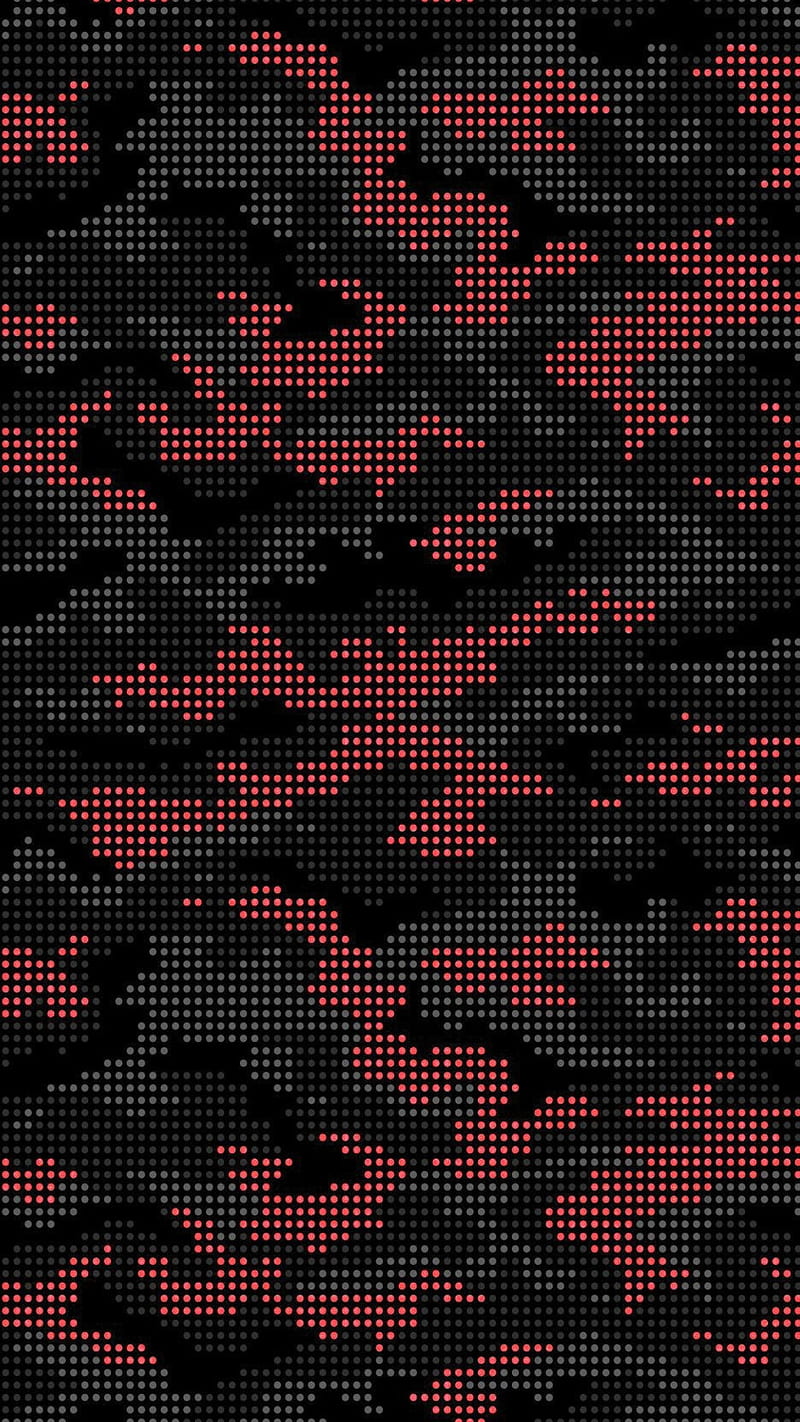 Camo, abstract, black, desenho, gris, red, HD phone wallpaper