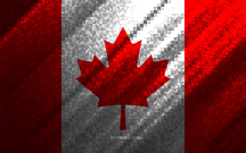 Flag of Canada, multicolored abstraction, Canada mosaic flag, Canada, Canadian  flag, HD wallpaper | Peakpx