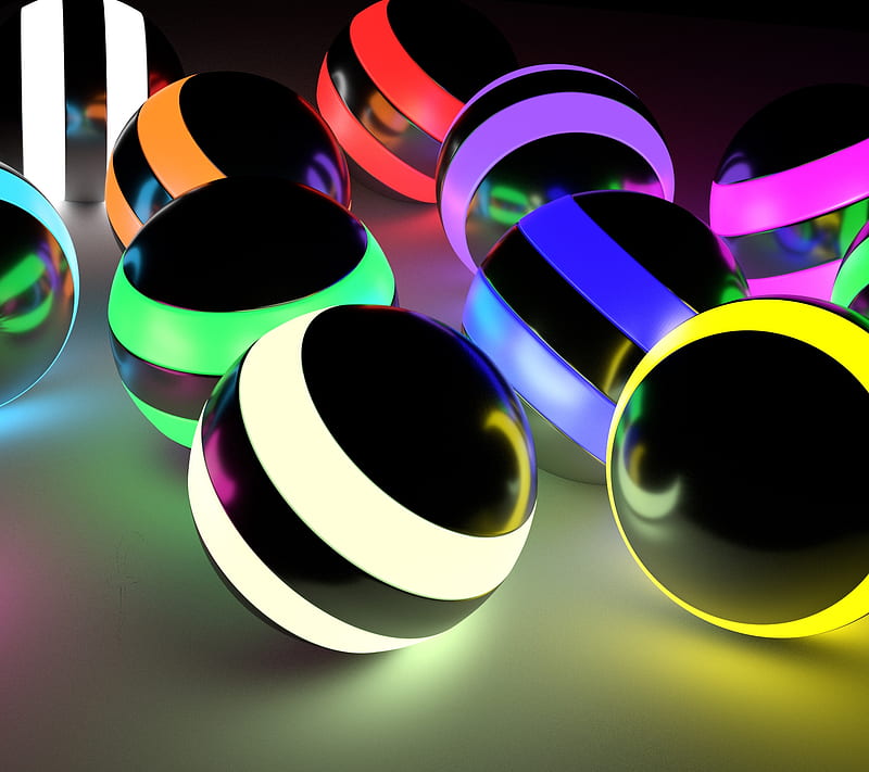Cupus, awesome, circle, color, sphere, HD wallpaper