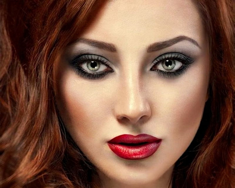 Beauty Red Girl Model Redhead Oleg Gekman Face Lips Woman Hd