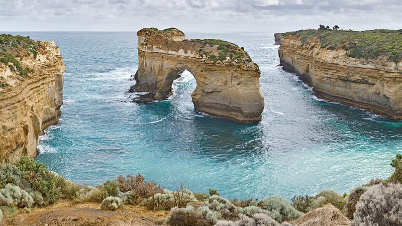 Island Archway - Australia, oceans, islands, archway, nature, Australia, HD wallpaper