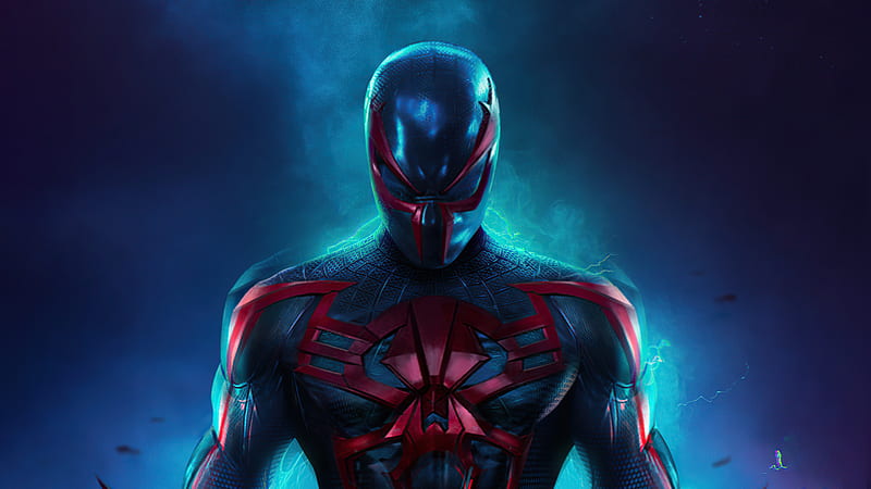 Spider Man 2099 , spiderman, superheroes, artist, artwork, digital-art, artstation, HD wallpaper