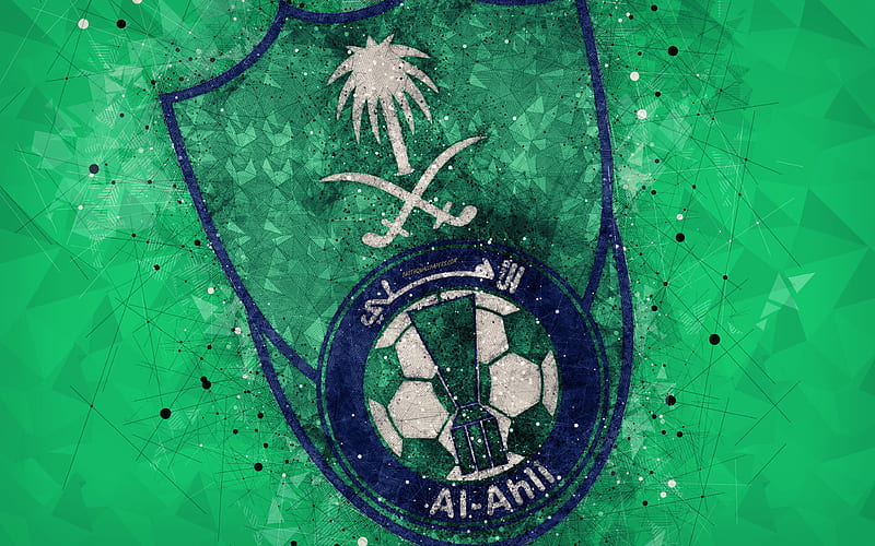 Al-Ahli Saudi FC Saudi Football Club, creative logo, geometric art ...
