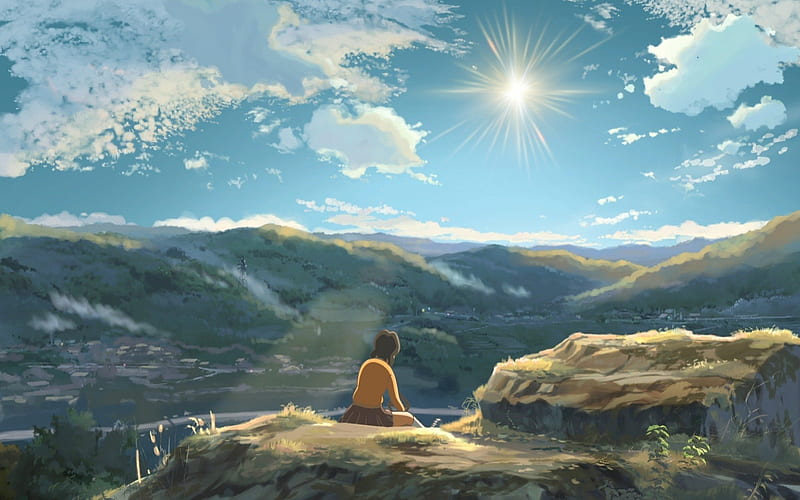 children who chase lost voices, asuna, movie, anime, HD wallpaper