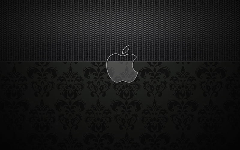 Apple, logo, vintage pattern, HD wallpaper