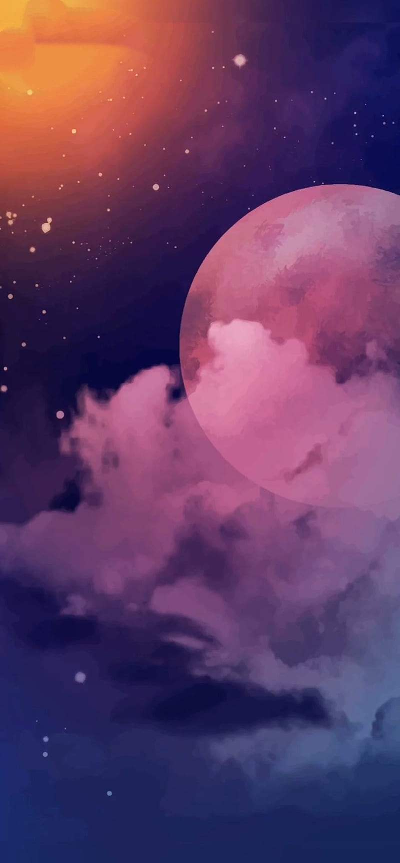 Pink Moon Moon Moons Pink Planet Space Stars Universe Hd Mobile Wallpaper Peakpx