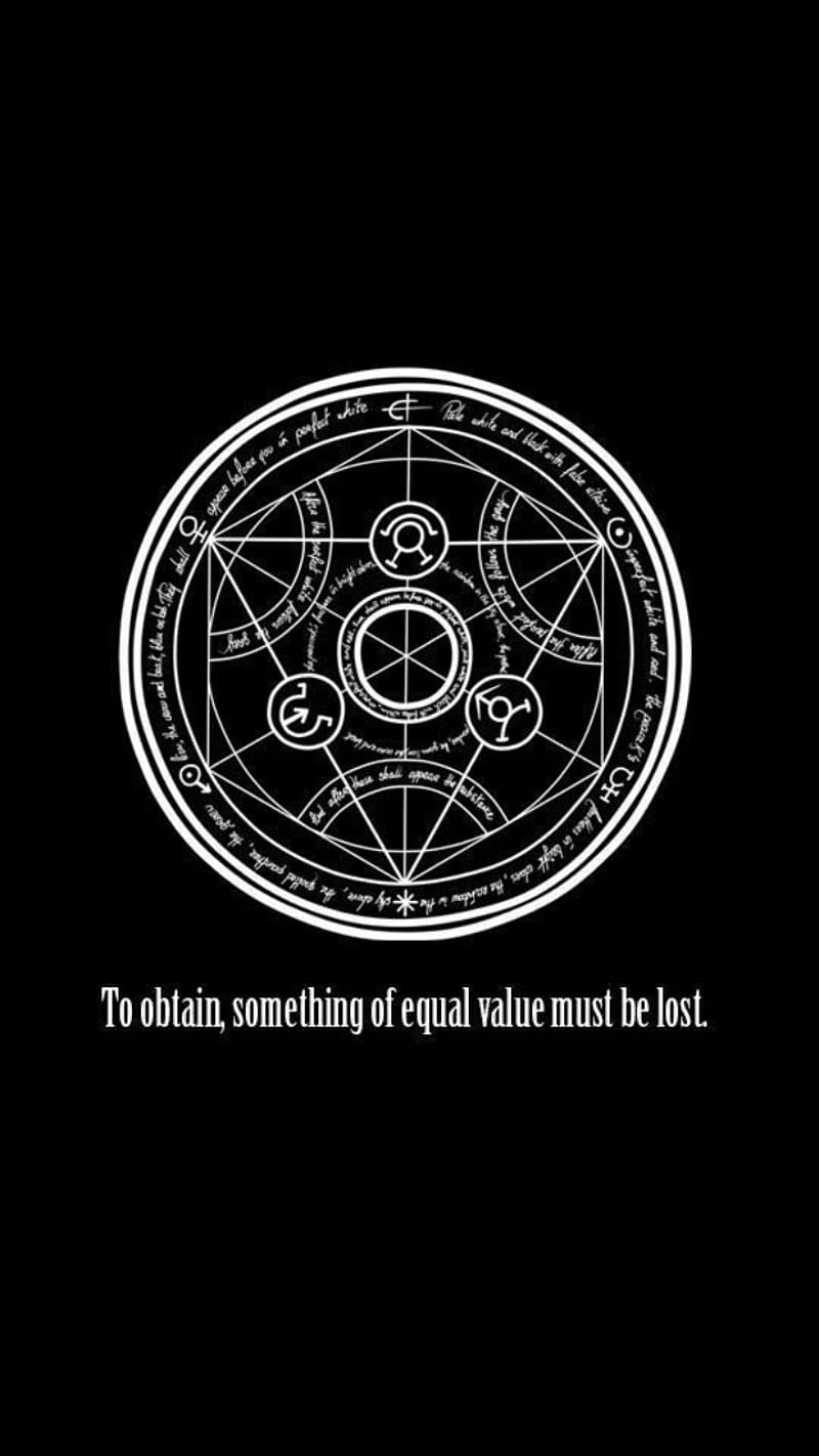 fullmetal alchemist brotherhood symbol wallpaper