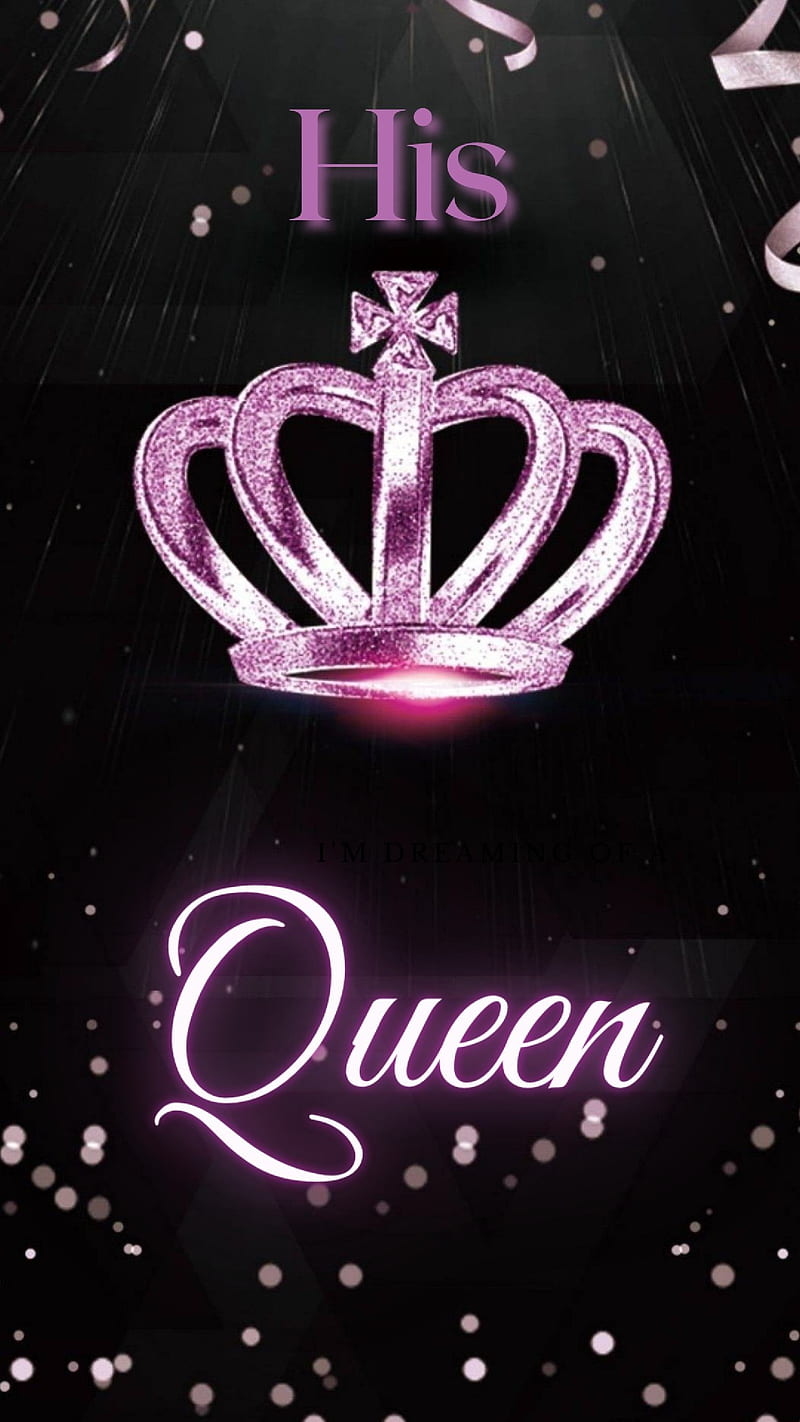 His Queen, black, crown, fun, girlfriend, king, pink, pretty, queen, wife,  HD phone wallpaper | Peakpx
