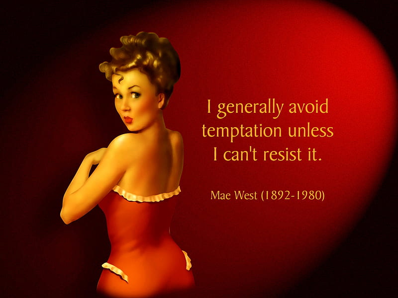 QUOTE of MAE WEST, playwright, actress, sex symbol, screenwriter, quote, HD wallpaper