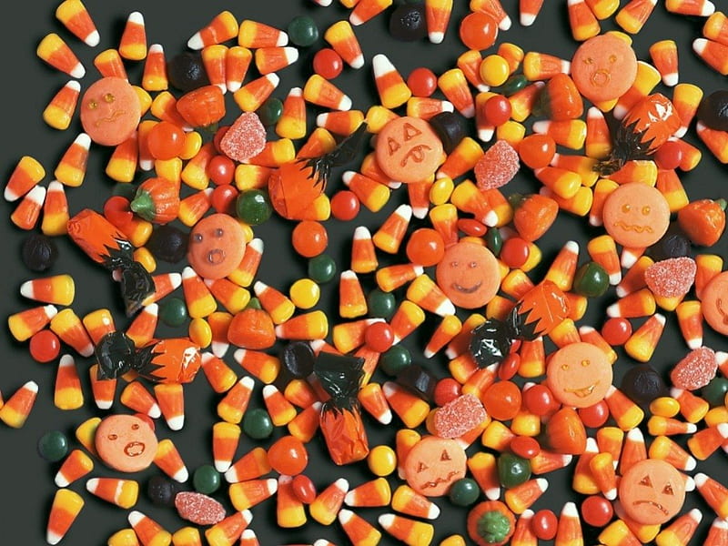 Halloween Candy Corn, candy, candy corn, halloween candy, HD wallpaper