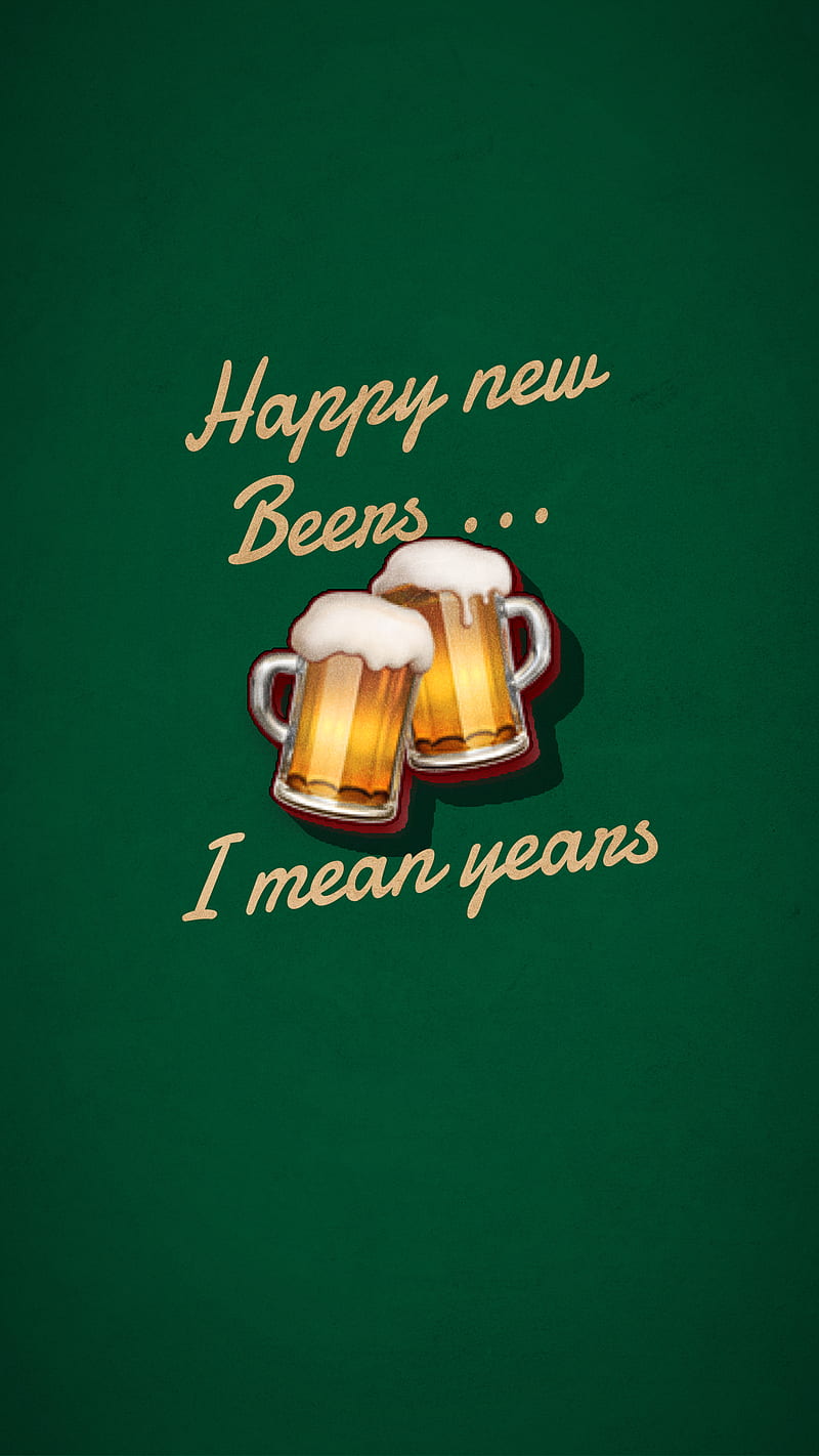 Happy New Beers, happy new year, auld lang syne, party, 2017, 2018, nye, HD phone wallpaper