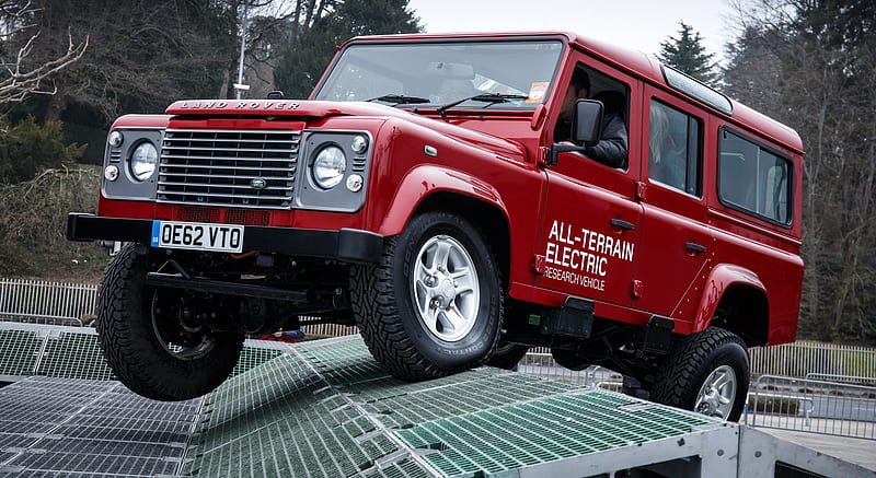 2013 Land Rover Electric Defender Concept Off Road Demonstration - Front , car, HD wallpaper