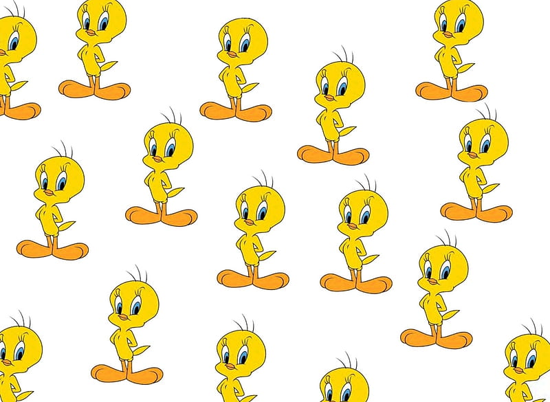 Tweety, abstract, background, cartoons, HD wallpaper