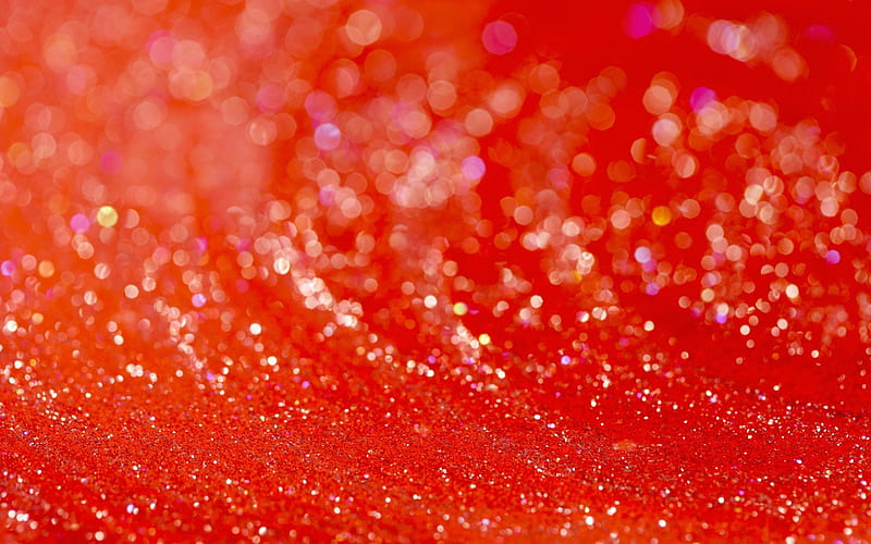 Red sparkles, fds, HD wallpaper
