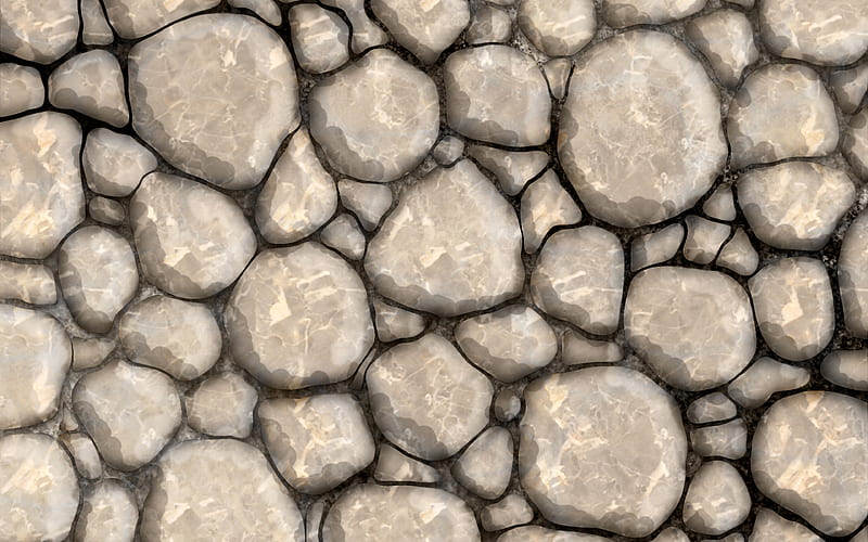 3D stone texture macro, gray stones, stone backgrounds, gray stone, stone textures, gray backgrounds, 3D stones, HD wallpaper