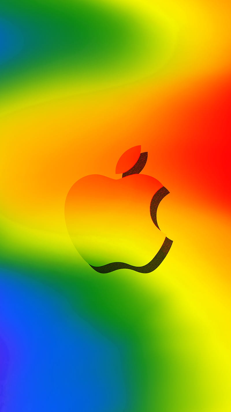 Apple, abstract, apple, colours, iphone, logo, HD phone wallpaper | Peakpx