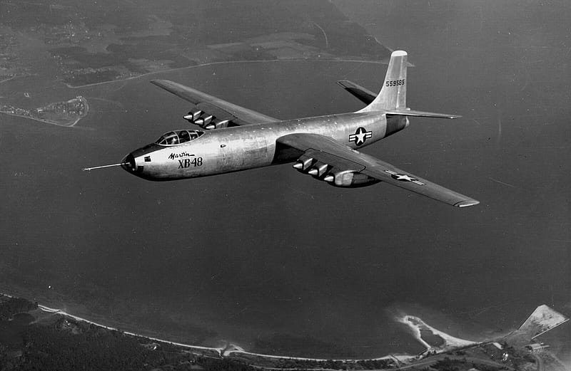 Martin XB48, united states air force, aircraft, jet, experimental aircraft, HD wallpaper