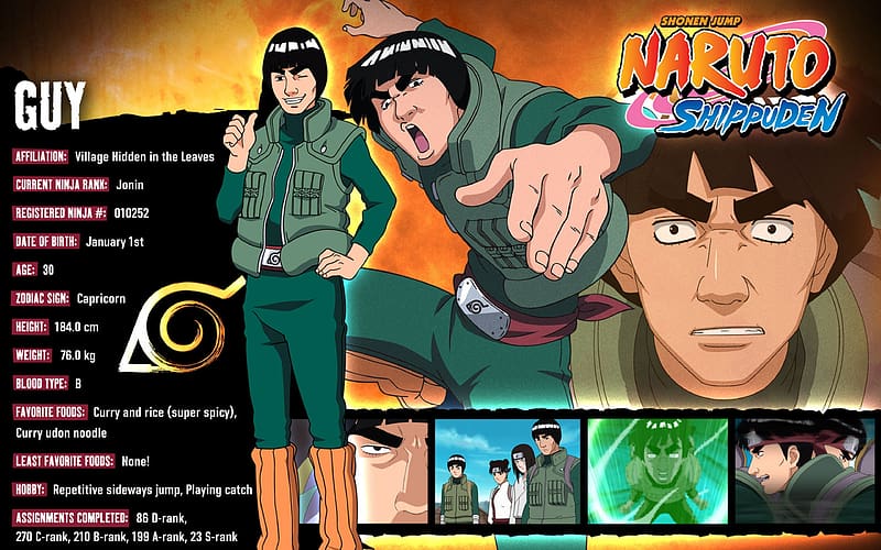 Anime, Naruto, Might Guy, HD wallpaper