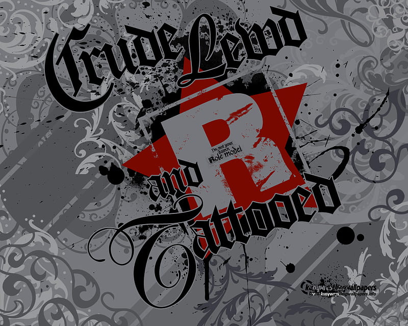 Edge: Crude, Lewd, & Tattooed, rated r, edge, wrestling, wwe, HD wallpaper