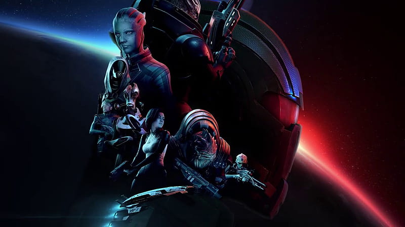 Garrus Vakarian Tali'Zorah Urdnot Wrex Mordin Solus Mass Effect, HD wallpaper