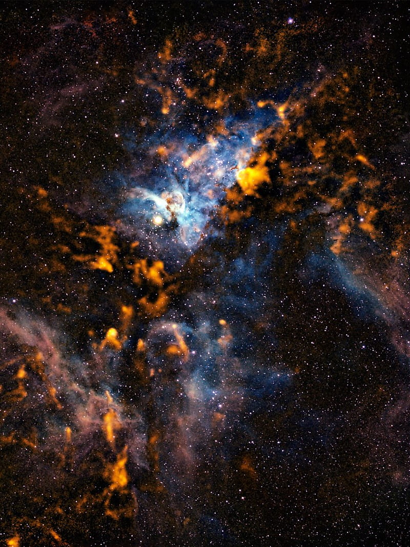 Gassy Carina Nebula . ESO of gas clouds in t, HD phone wallpaper