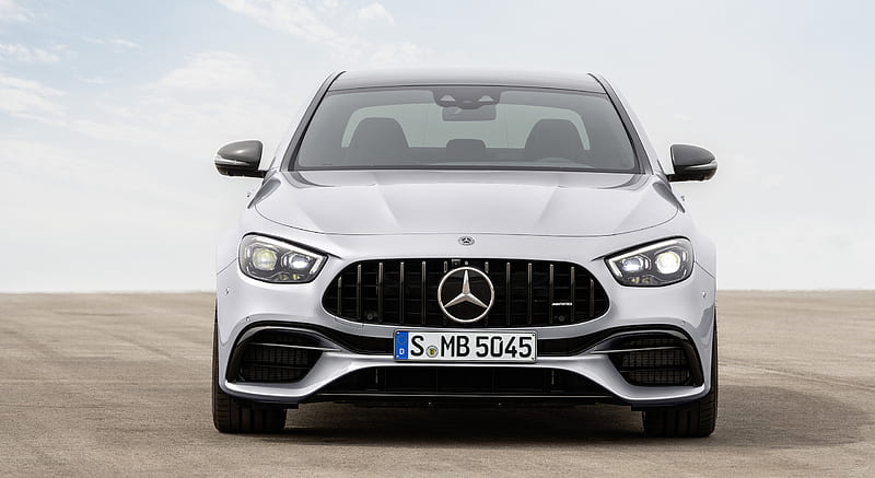 2021 Mercedes-AMG E 63 S (Color: Hightech Silver Metallic) - Front , car, HD wallpaper