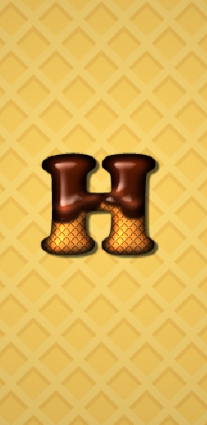 H letter , waffel, letters, chocolat, alphabets, alphabet, HD phone wallpaper