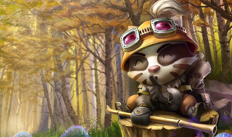 Teemo The Swift Scout Splash Cg Video Game Teemo Splash The Swift Scout Hd Wallpaper