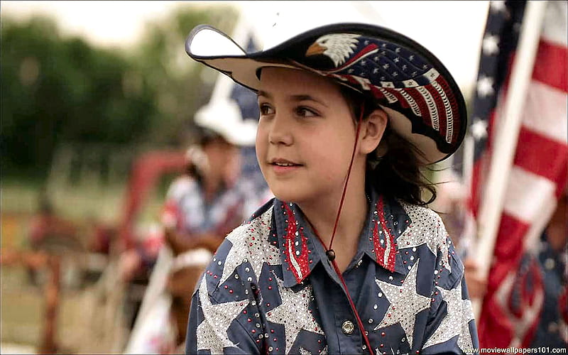 American Cowgirl.., female, hats, cowgirl, TV, children, fun, flag, outdoors, americana, brunettes, parade, rodeo, girls, western, style, HD wallpaper