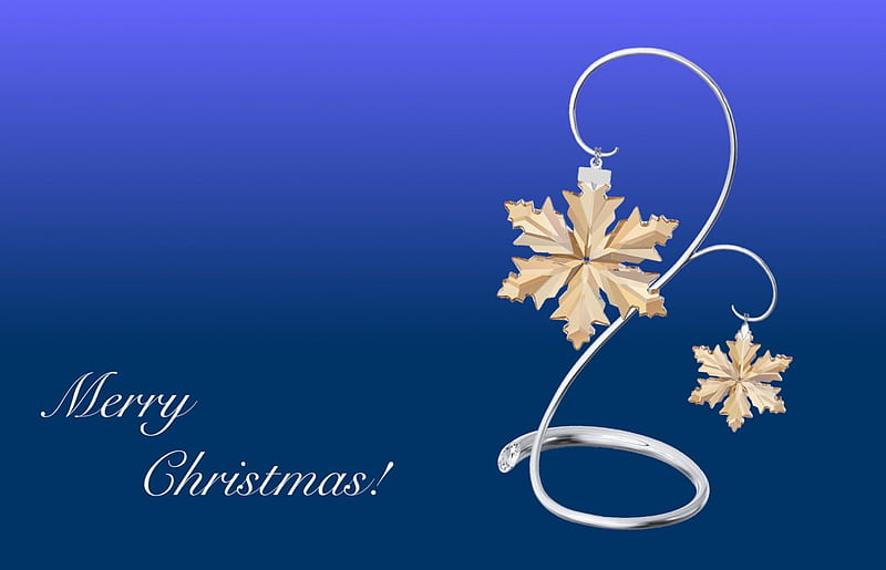 Merry Christmas, Christmas, cute, pretty, snowflakes, toy, soft, blue, HD wallpaper