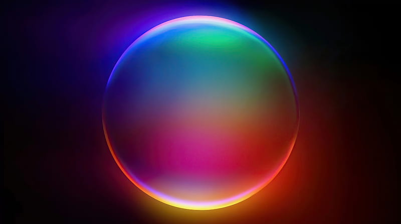 Glow Aesthetic Circle Ultra, Aero, Colorful, Glow, Circle, aesthetic, HD wallpaper