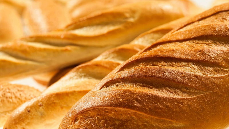 Have Some Nice Bread with the Spaghetti, delicious, warm, fresh, bread, oven, abstract, bakery, crust, italian, yeast, HD wallpaper