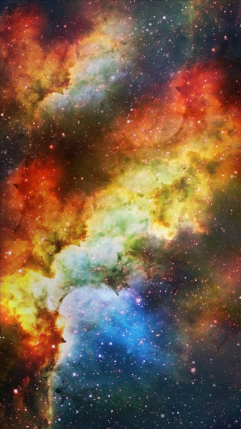 Nebula, colour, crazy, explosion, galaxy, sky, space, star, stars, universe, university, HD phone wallpaper