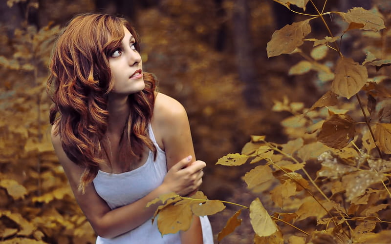 cold autumn day-Global Beauty Girl selection, HD wallpaper