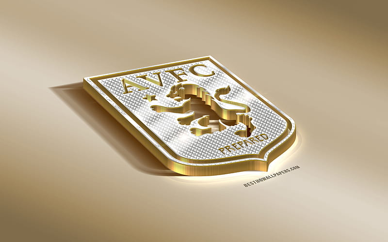 Aston Villa F.C., sport, 3d, aston villa fc, golden, football, aston villa, avfc, soccer, emblem, logo, HD wallpaper