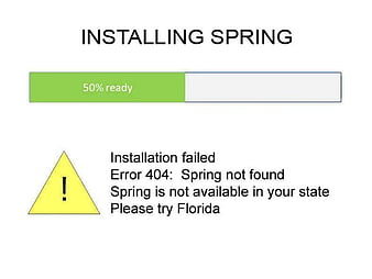 System Failure--NO Spring!!!!, spring, 404, help, system error, HD wallpaper