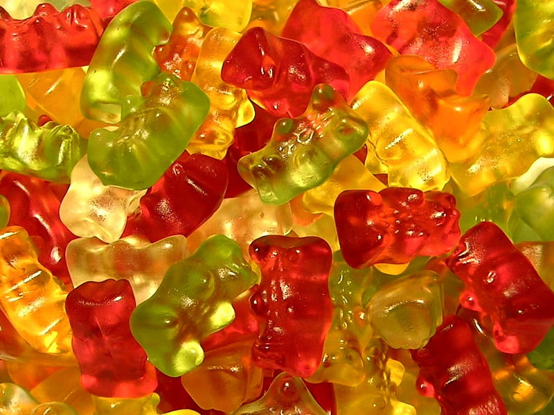 Gummy Bears, graphy, food, chocolate, comestible, HD wallpaper